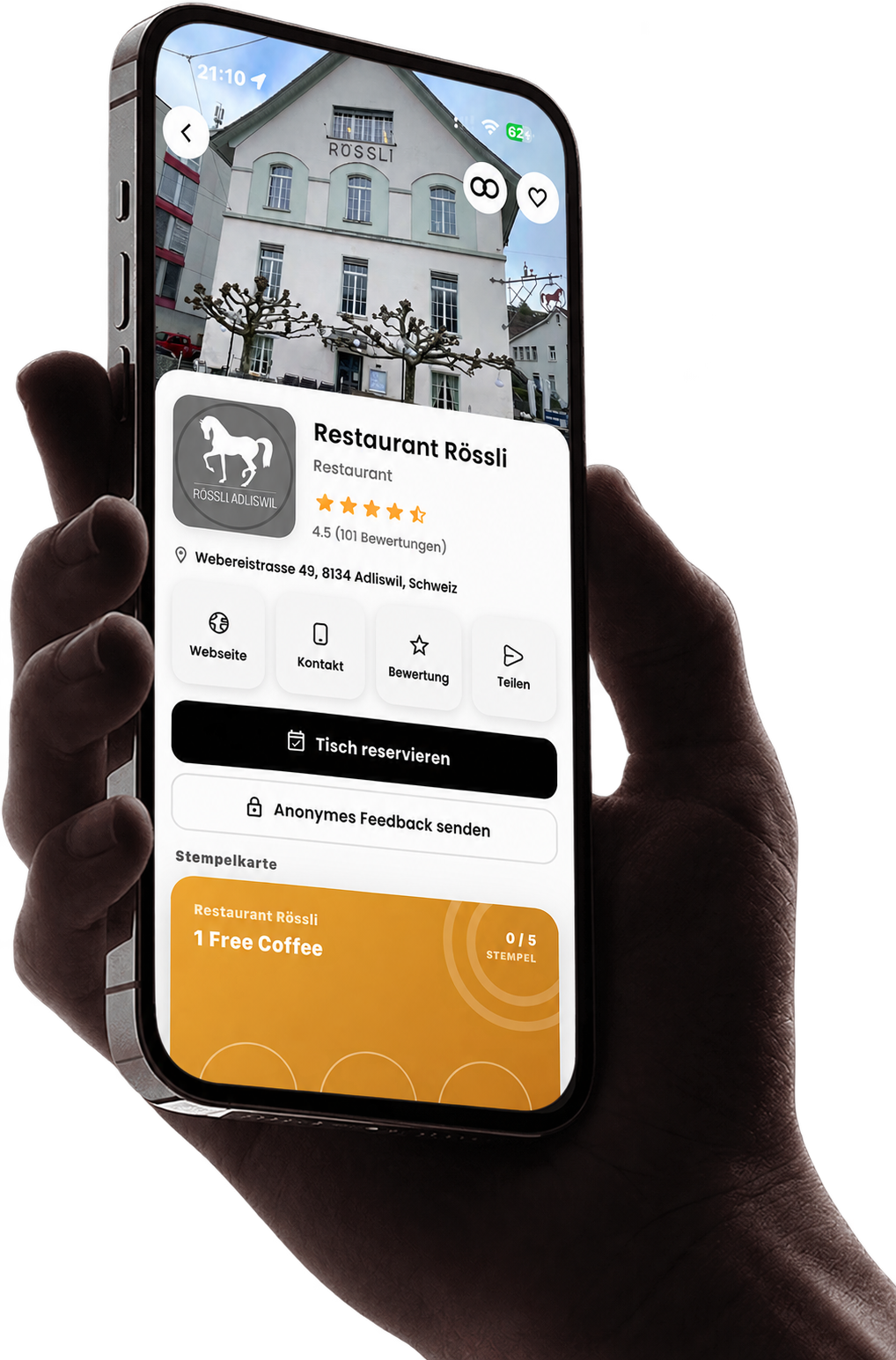 LocalLoop App auf dem Smartphone