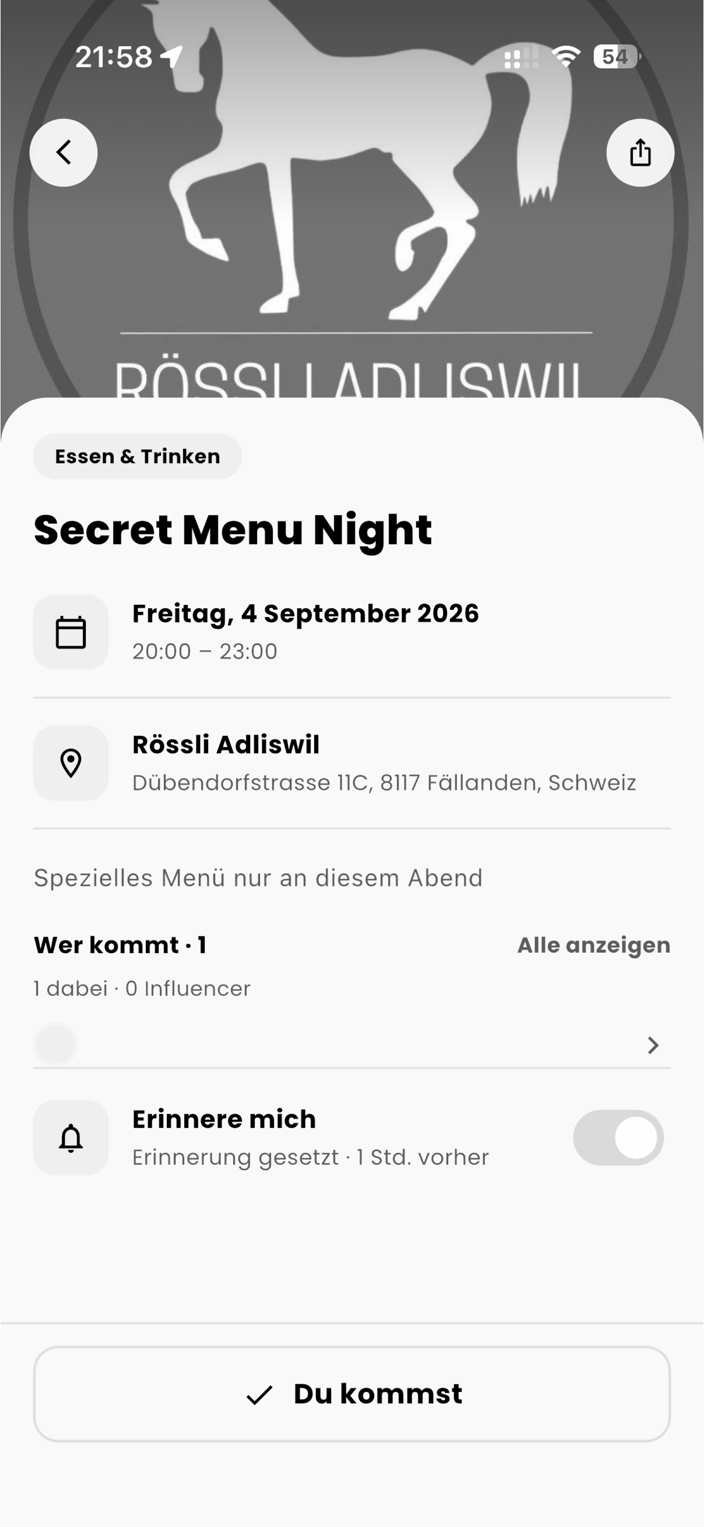 LocalLoop App – Events und Kooperationen mit Restaurants