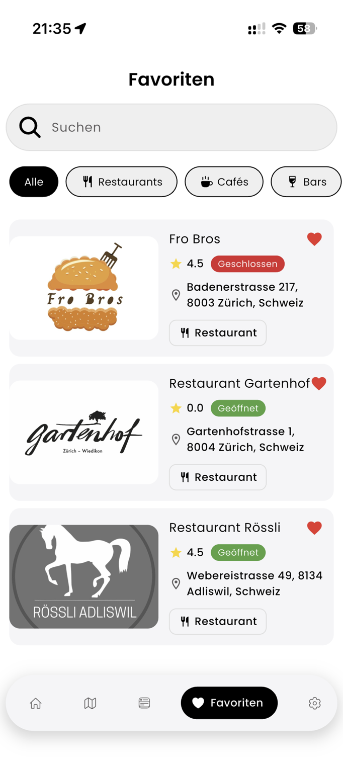 LocalLoop App – Verifiziertes Creator-Profil mit Lieblingsorten