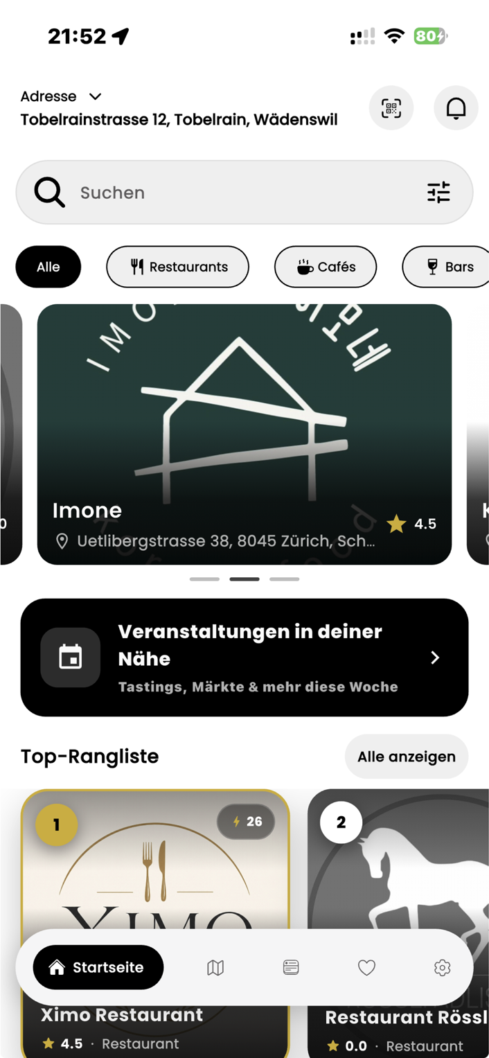 LocalLoop App – Restaurants, Cafés und Bars entdecken
